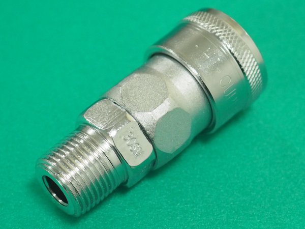 画像3: ハイカプラ 鋼鉄製 ニトリルゴムNBR(SG) (めねじ取付用ソケット) 相手側Rc3/8インチ 耐圧力2.0Mpa 30SM STEEL NBR (00305) 日東工器  (3)