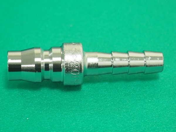 画像1: ハイカプラ 鋼鉄製 (ホース取付用プラグ) 相手側1/4インチ 耐圧力2.0Mpa 20PH STEEL (00281) 日東工器  (1)