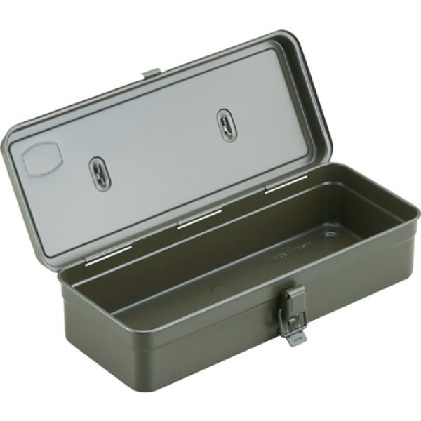 画像2: TRUSCO トランク型工具箱 333X137X96.5 OD色 T-320-OD  [478-9652] (2)