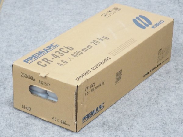 画像1: ステンレス鋼（被覆棒 ）17%Cr鋼（SUS430等)用 CR-43Cb 4.0x400 20kg 神戸製鋼所 (1)