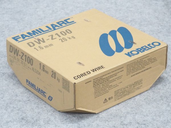 画像1: 全姿勢用フラックス入りワイヤ DW-Z100 1.6mm-20kg 神戸製鋼所 (1)