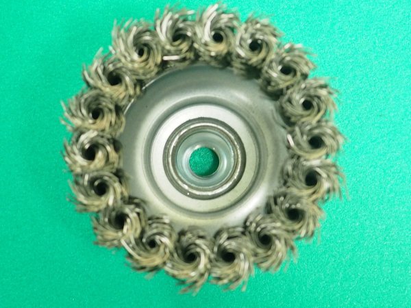 画像2: TRUSCO 電動工具用ツイストカップブラシ Φ75 SUS0.35 TCB-75AS [820-6429] (2)