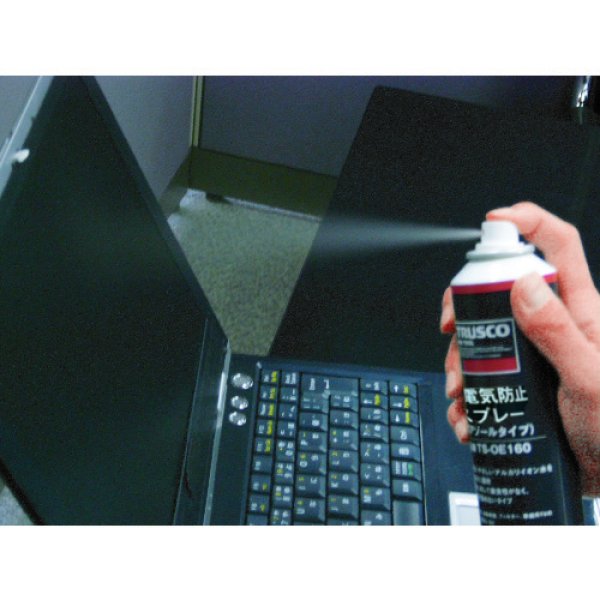 画像2: TRUSCO  静電気防止スプレー 420ml TC-SB420 [256-8926] (2)