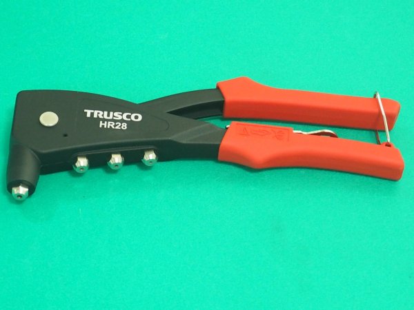 画像2: TRUSCO ハンドリベッター M2.4〜4.8 (リベットサイズ確認穴付き) HR28 [208-3482] (2)