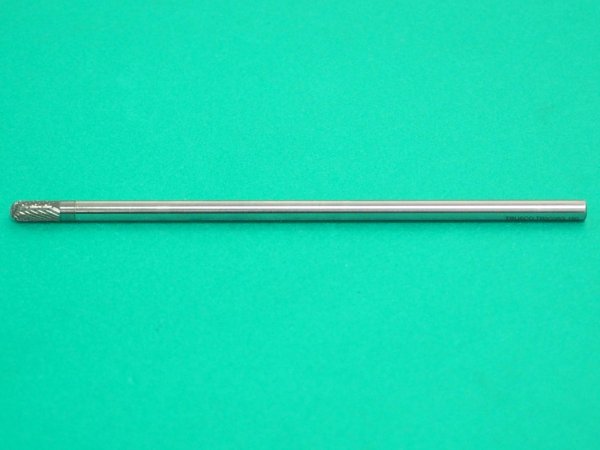 画像2: TRUSCO 超硬バー 先丸円筒型 Φ6X刃長12.7X軸6 ロング ダブルカット TB2C060L150 [436-3973] (2)