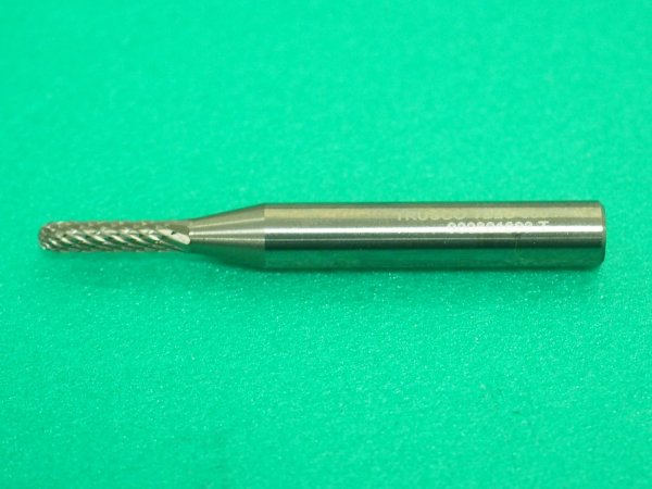 画像2: TRUSCO 超硬バー 先丸円筒型 Φ3X刃長12.7X軸6 ダブルカット TB2C030 [436-3914] (2)