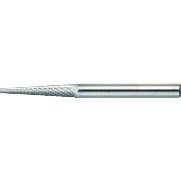 画像1: TRUSCO 超硬バー テーパー型 Φ3(7°)X刃長16X軸3 シングルカット TB5A030S [384-0638] (1)