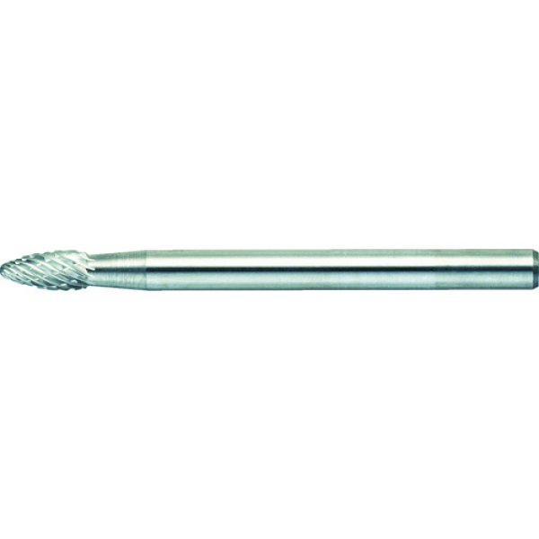 画像1: TRUSCO 超硬バー 楕円 Φ3X刃長6X軸3 ダブルカット TB51A030 [384-0531] (1)