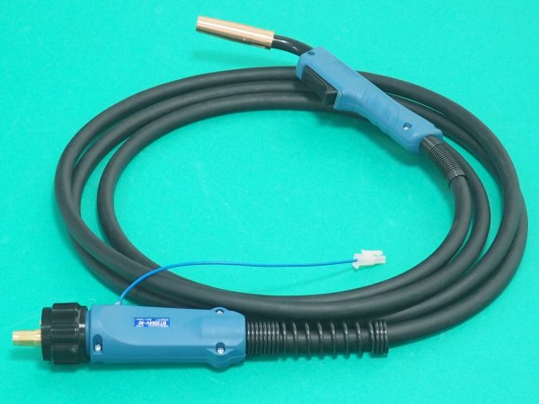 画像1: ダイヘンブルートーチIV 小型ハンドルタイプ  低スパッタ溶接用トーチ (電圧検出線付) 200A BT2004V-40 4m (1)