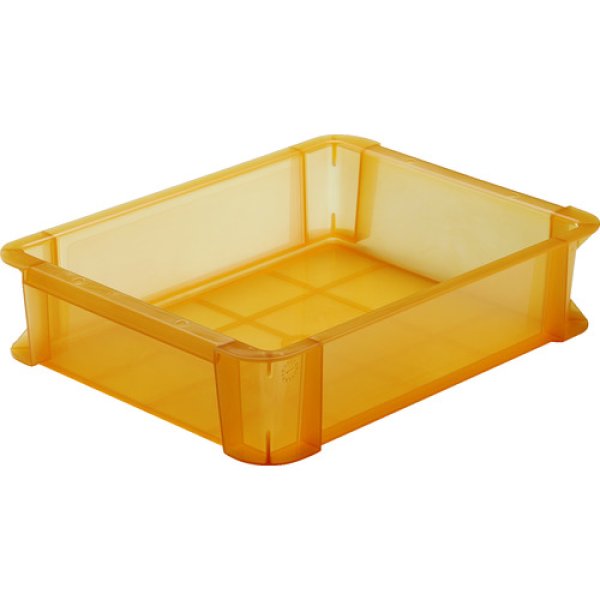 画像1: TRUSCO スケルトンカラーコンテナ スケルコン 6L オレンジ TSK-6OR [819-5156] (1)