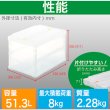 画像4: TRUSCO 薄型折りたたみ コンテナ オリコン スケルコン 50L ロックフタ付 透明 TSK-C50B(TM) [344-9467] (4)