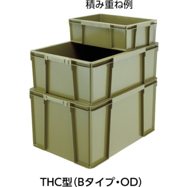 画像2: TRUSCO THC型コンテナ THC-44B、64B用フタ OD THC4464BF-OD [440-8179] (2)