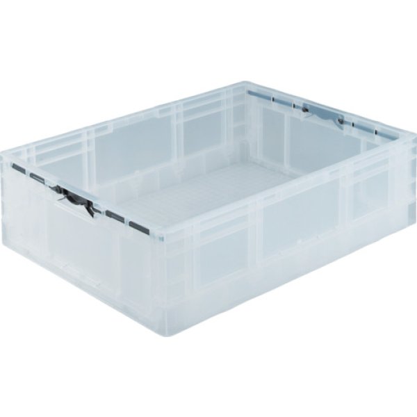 画像1: TRUSCO オリコン TPO型 折リタタミコンテナ TP規格 53L 透明 透明 TPO-462(TM) [287-1041] (1)