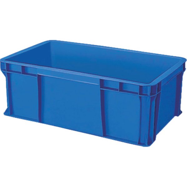 画像1: TRUSCO TS型 リサイクルコンテナ40L ダークブルー TR-TS40 [819-1169] (1)
