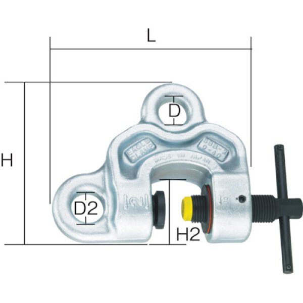 画像2: ねじ式全方向クランプ SBB-3（5-35） イーグルクランプ (2)