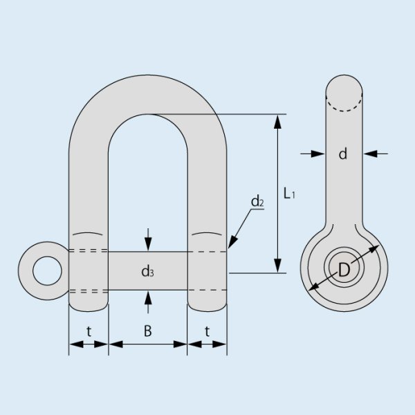 画像2: TAIYO 大洋 捻込シャックル 電気12mm（50個入）NGS-12EP 3015376 大洋製器 (2)
