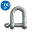 画像1: TAIYO 捻込シャックル ドブ 6mm（100個入）NGS-6G 3015363 大洋製器 (1)
