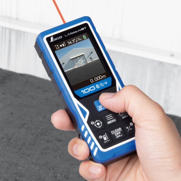 画像6: シンワ 78105 レーザー距離計 L-Measure 100 8倍ズーム ファインダー [709-3065] (6)