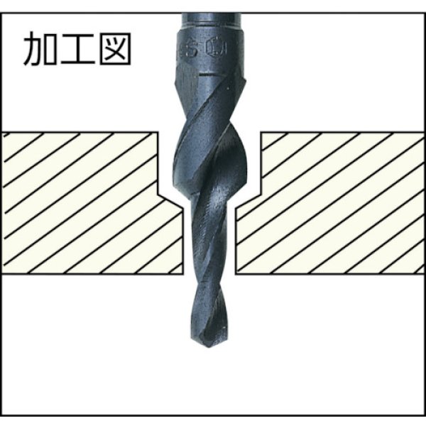 画像2: TRUSCO 段付ドリル 皿小ネジ用 M5 TSSMM5A [406-9376] (2)