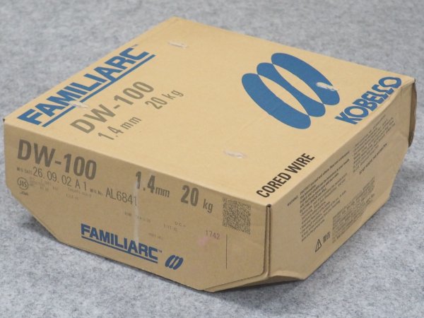 画像1: 全姿勢用フラックス入りワイヤ DW-100 1.4mm-20kg 神戸製鋼所 (1)