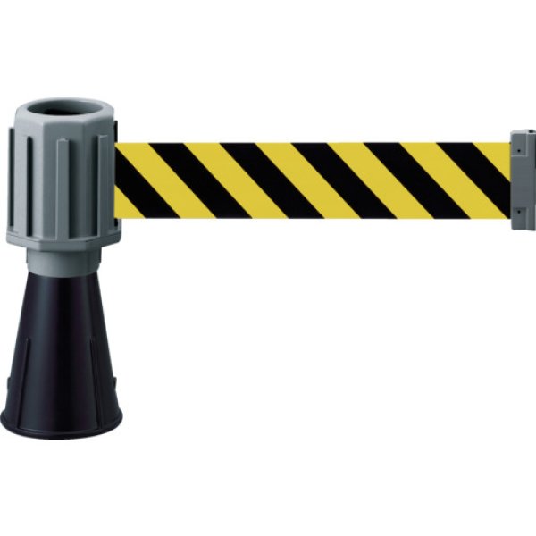 画像1: [廃番] TRUSCO 安全コーン用バリアライン(標示テープ付) 黄・黒 TCC-BR-1A [691-7416]  (1)