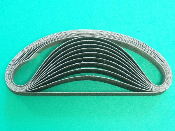 画像2: タングステン電極研磨機専用研磨ベルト けんたろう TM3-Z1-#80 10枚入/箱 (30mmｘ533mm 粒度80) キロニー産業 (2)