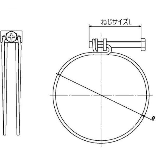 画像3: TRUSCO ネジ式ワイヤバンド 締付径13〜16mm (10個入) TWB-16A-10 [699-3515]   (3)