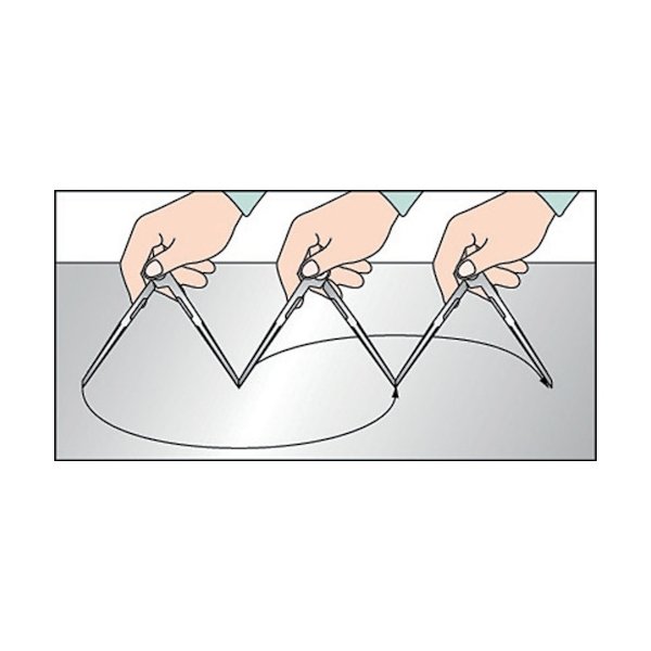 画像5: TRUSCO PC-300 本鋼製コンパス 長さ300 円直径460 [229-5482] (5)