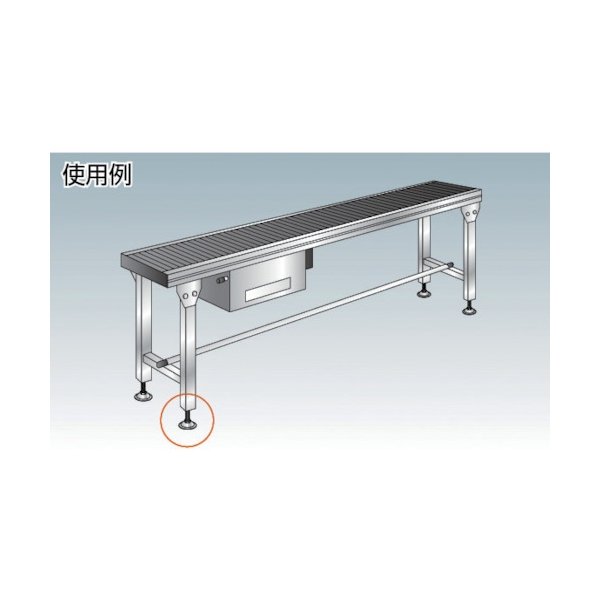 画像3: TRUSCO アジャスターボルト 500kgタイプ M16×180 スチール 台座部樹脂カバー付キ  NA-2-16X180 [231-4088] (3)