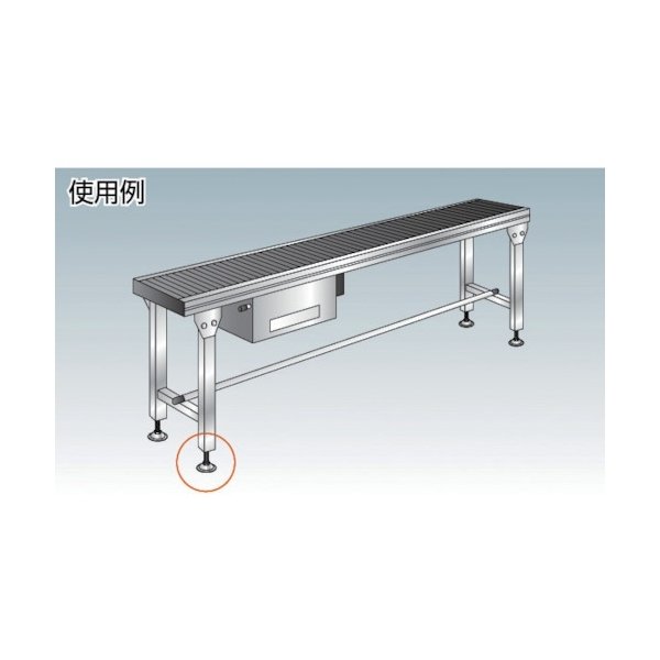 画像3: TRUSCO アジャスターボルト 500kgfタイプ M12×100 スチール 台座部樹脂カバー付  NB-2-12X100 [231-4266] (3)