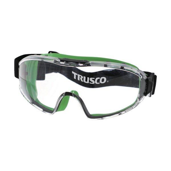 画像1: TRUSCO カラーセーフティーゴーグル(ワイドビュータイプ)透明 G5008-TM [244-3626] (1)