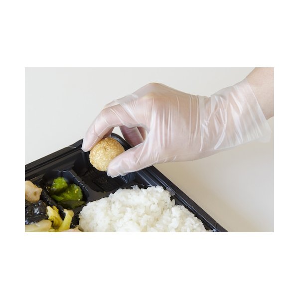 画像3: TRUSCO 使イ捨テポリエチレン手袋 内エンボス Lサイズ (100枚入) TCPE-101L [244-7818] (3)