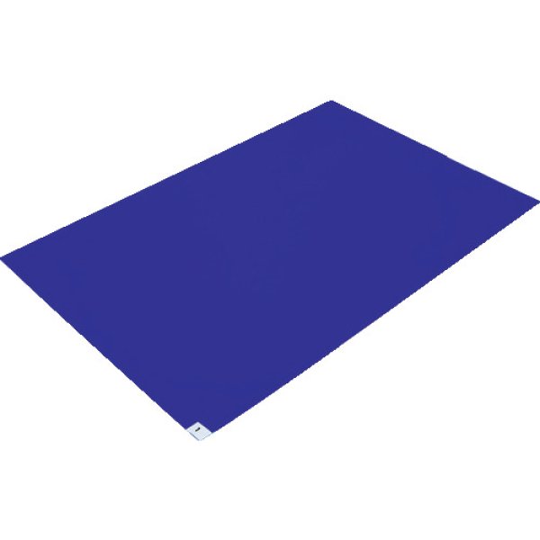 画像1: TRUSCO 粘着クリーンマット 600×900MM ブルー 1シート 30枚入 CM6090-1P-B [246-4649] (1)