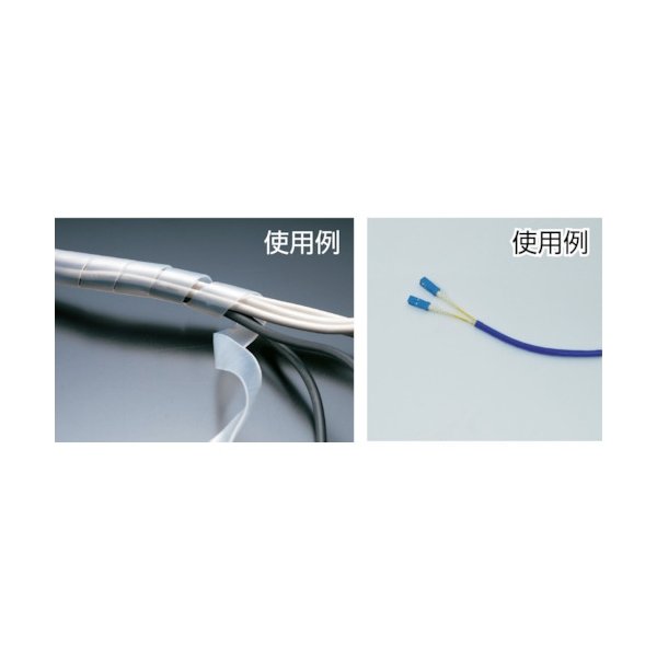 画像3: TRUSCO スパイラルチューブ 10m 結束径Φ20.0〜100.0 白 TSP24W [254-1475] (3)