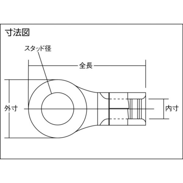 画像4: TRUSCO 裸圧着端子丸形φ3.2長さ12.7 (70個入) T-R2-3 [352-3632] (4)