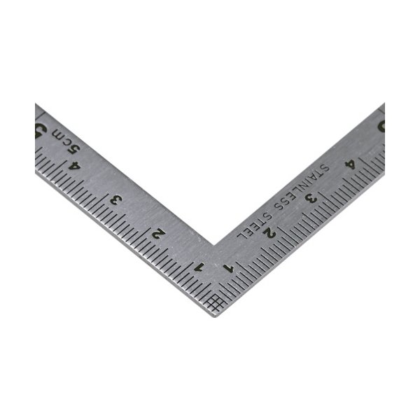 画像2: TRUSCO TKS10555 曲尺 小型 10X5cm [257-2016] (2)