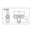 画像2: TRUSCO TN-13T ねじ込み継手 チーズ RC3/8XRC3/8XRC3/8 [257-6830] (2)