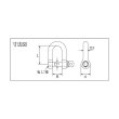 画像2: TRUSCO ネジシャックル ステンレス製 5mm (2個入) TNS-5[274-9823] (2)