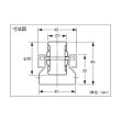 画像2: TRUSCO V-3620US-50-1500 流動棚用ホイールコンベヤ 鉄製Φ36 P50XL1500 [285-2306] (2)