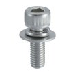 画像1: TRUSCO B078-0415 座金組込六角穴付ボルト P=3 ステンレス M4×15 17本入 (座金組込ミキャップボルト バネ座金+JISワッシャー付キ) [285-9106] (1)