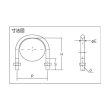 画像2: TRUSCO PC管用Uボルト クロメート 呼ビ径15A ネジ径W3/8 TPCU-BT15A [285-9432] (2)