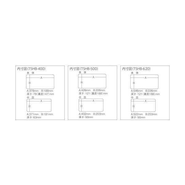 画像2: TRUSCO スーパーハードボックス 全長500mm TSHB-500 [299-4836] (2)