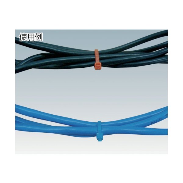 画像3: TRUSCO カラーケーブルタイ 緑 幅4.8X250mm最大結束Φ68標準型 1袋(100本) TRCVR-250GN [299-6031] (3)