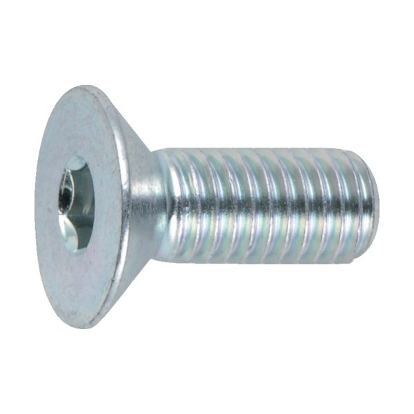 画像1: TRUSCO 六角穴付皿ボルト 三価白 全ネジ M4×10 25本入 B773-0410 [300-2322] (1)