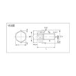 画像2: TRUSCO 座金組込六角ボルト トリーマ 三価白 サイズM10×20 6本入 B716-1020 [300-2578] (2)