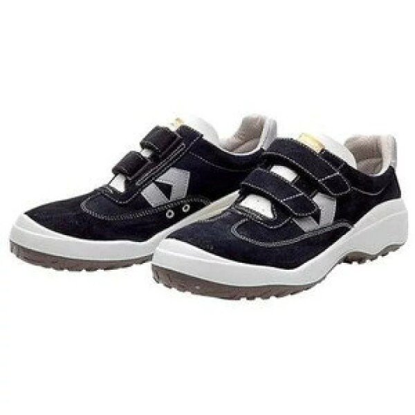 画像2: 【サイズ:23.0〜28.0/I式製法】ドンケル JIS T8101(安全靴)理想的安全靴 ダイナスティコンフォード DC-281 ベロア 発泡ポリウレタン二層底 安全靴 マジックテープ式 セーフティーブーツ セーフティーシューズ 作業靴 短靴 軽量樹脂先芯 かかと衝撃吸収 DONKEL (2)