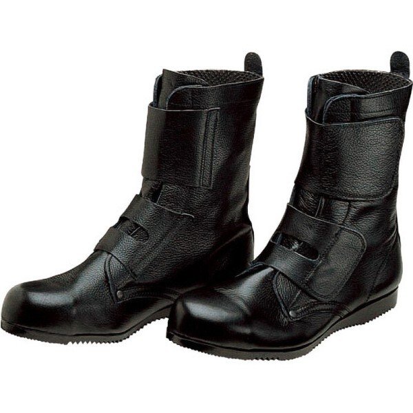 画像2: 【サイズ:25.0〜28.0/C式製法】ドンケル JIS T8101(安全靴) 一般作業用安全靴 出初め マジック式 セーフティーブーツ セーフティーシューズ 作業靴 鋼製先芯 長編み上げ靴 DONKEL (2)