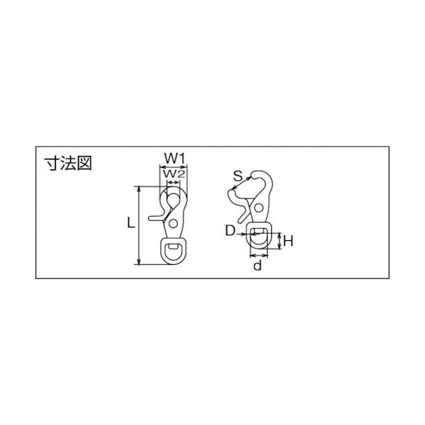 画像2: TRUSCO トリガースナップ ステンレス製 #2 (1個/袋) TT-2 [328-6118] (2)