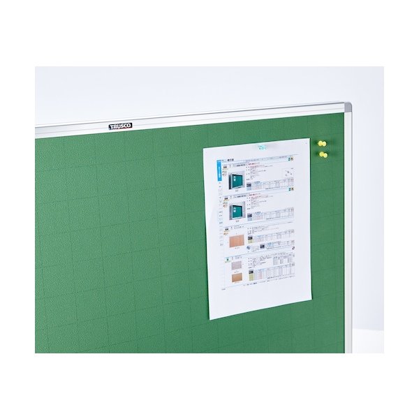 画像5: TRUSCO エコロジークロス掲示板 900X1800 グリーン 暗線入り KE-36SGA [329-4650] (5)
