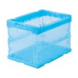 画像1: TRUSCO α折りたたみコンテナ オリコン スケルコン 20L 透明ブルー 青 TR-S20B(B) [363-8766] (1)